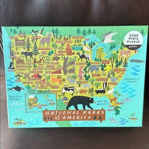 Galison National Parks of America  jigsaw Puzzle. 1000 pieces.  Complete